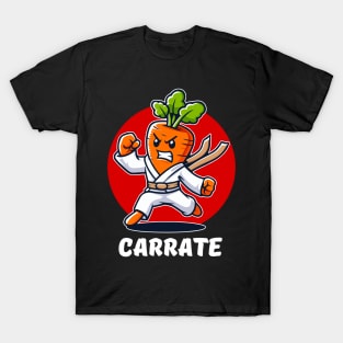 Carrate Karate Carrot Student Teacher Trainee Trainor T-Shirt